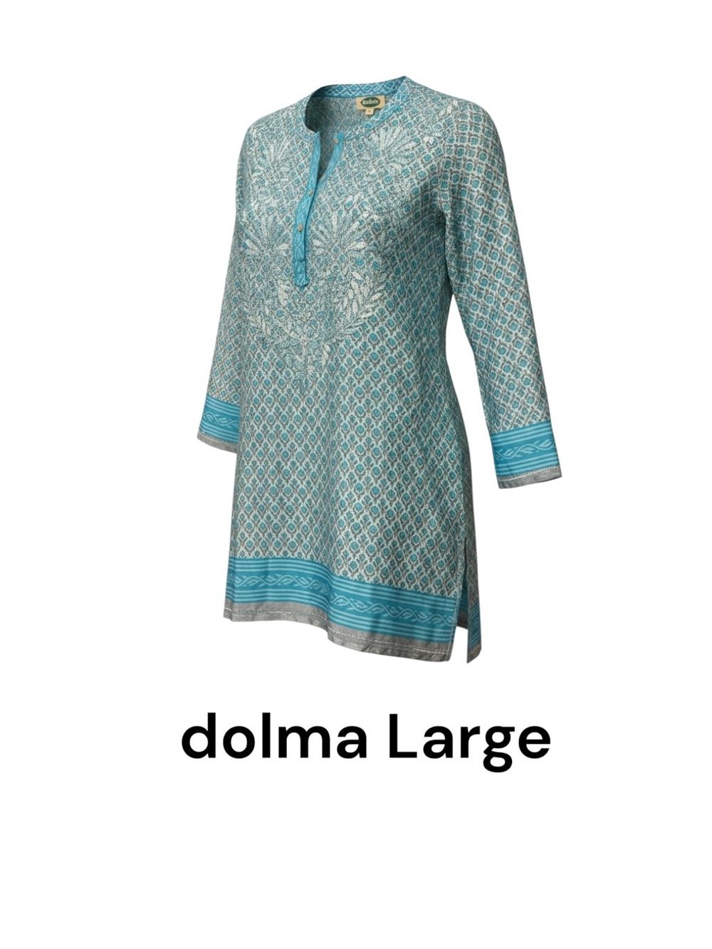dolma Turquoise Embroidered Tunic